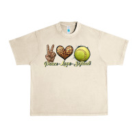 Peace Love Softball Urban Heavy Tee | Teevron