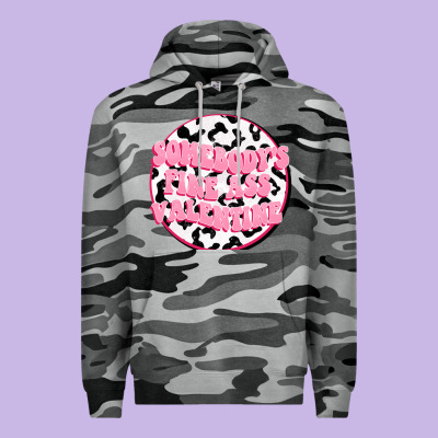 Somebody's Fine Ass Valentine Premium Hoodie Designed By Fadigitalartstudio
