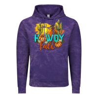 Cloud Purple Howdy Fall Vintage Hoodie - texasbilliewilder