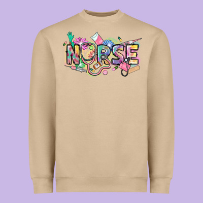 Nurse Heavyweight Sweatshirt Designed By Fadigitalartstudio