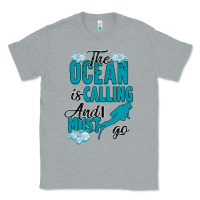 Heather Grey The Ocean Is Calling Classic Tee - Bettercallsaul