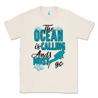 Natural The Ocean Is Calling Classic Tee - Bettercallsaul