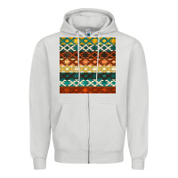 Dove Grey native american aztec seamless pattern 1 Zipper Hoodie - BundleAndBundleShop