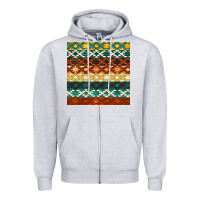 Heather Grey native american aztec seamless pattern 1 Zipper Hoodie - BundleAndBundleShop