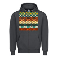 Native American Aztec Seamless Pattern 1 Zipper Hoodie | Teevron