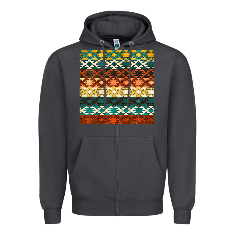 Native American Aztec Seamless Pattern 1 Zipper Hoodie by BundleAndBundleShop | Teevron