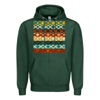 Sports Green native american aztec seamless pattern 1 Zipper Hoodie - BundleAndBundleShop
