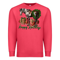 Cardinal happy holidays mustang horse Premium Sweatshirt - LillyAllenDesigns