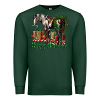 Sports Green happy holidays mustang horse Premium Sweatshirt - LillyAllenDesigns