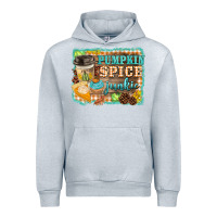Heather Grey pumpkin spice junkie Urban Hoodie - BarkalooDesign