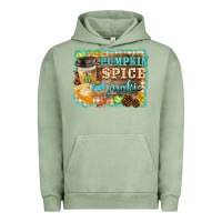 Pigment Oil Green pumpkin spice junkie Urban Hoodie - BarkalooDesign