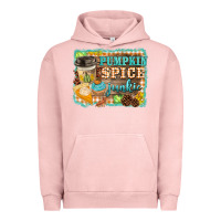 Pigment Salmon pumpkin spice junkie Urban Hoodie - BarkalooDesign