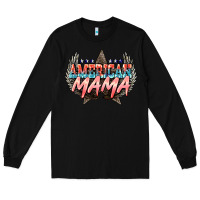 Black American mama Mother's Day Long Sleeve Tee - HowdyJamesFarm