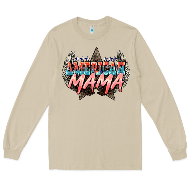 American Mama Mother's Day Long Sleeve Tee by HowdyJamesFarm | Teevron