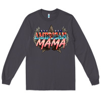 Smoke American mama Mother's Day Long Sleeve Tee - HowdyJamesFarm