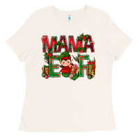 Bone Mama Elf With Gift Christmas Ladies Tee - BundleAndBundleShop