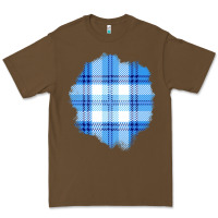 Cacao Winter Tartan Patch Premium Tee - BundleAndBundleShop