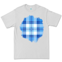 Dove Grey Winter Tartan Patch Premium Tee - BundleAndBundleShop