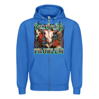 True Royal Somebody's Problem Bull Skull Zipper Hoodie - FaDigitalArtStudio