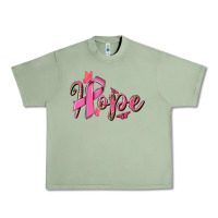 Oil Green hope breast cancer Urban Heavy Tee - NancyCooperArtShop