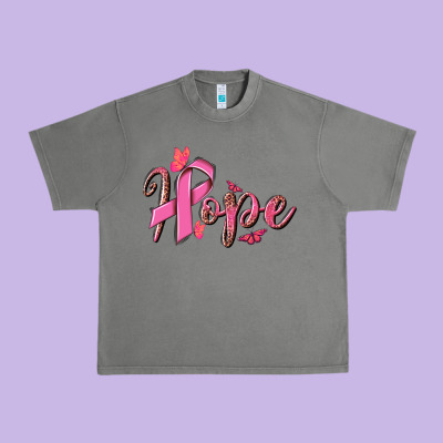 Hope Breast Cancer Urban Heavy Tee Designed By Nancycooperartshop