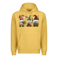 Antique Gold Christmas Gnomes Premium Hoodie - BundleAndBundleShop