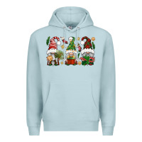 Blue Mist Christmas Gnomes Premium Hoodie - BundleAndBundleShop