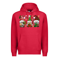 Cardinal Christmas Gnomes Premium Hoodie - BundleAndBundleShop