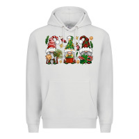 Dove Grey Christmas Gnomes Premium Hoodie - BundleAndBundleShop
