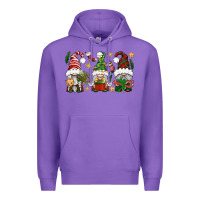 Purple Christmas Gnomes Premium Hoodie - BundleAndBundleShop