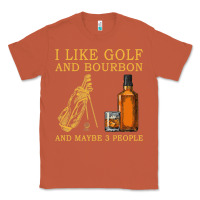 Copper I Like Bourbon and Golf and Maybe 3 People Whiskey Classic Tee - tuanDangUi