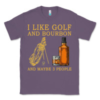 Lavender I Like Bourbon and Golf and Maybe 3 People Whiskey Classic Tee - tuanDangUi