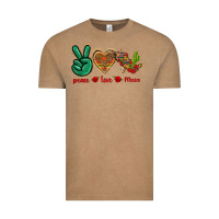 Vintage Coffee Peace Love Mexico Vintage Tee - texasbilliewilder