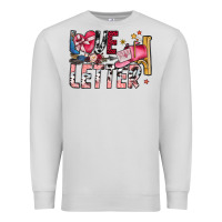 Dove Grey Love Letter Premium Sweatshirt - SublimationCraftShop
