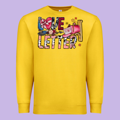 Love Letter Premium Sweatshirt Designed By Sublimationcraftshop