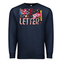 Navy Love Letter Premium Sweatshirt - SublimationCraftShop