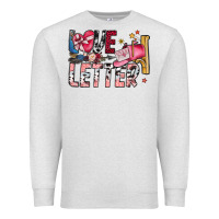 Oatmeal Heather Love Letter Premium Sweatshirt - SublimationCraftShop