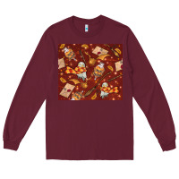 Burgundy wizard items with glitter Long Sleeve Tee - TumblerDesignByShophia