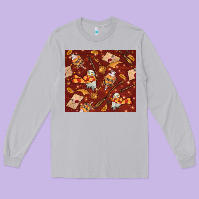 Wizard Items With Glitter Long Sleeve Tee Designed By Tumblerdesignbyshophia