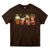 Chocolate Brown elf coffee cups Heavy Core Tee - MaliasSmallBusiness