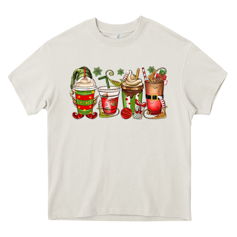 Elf Coffee Cups Heavy Core Tee by MaliasSmallBusiness | Teevron