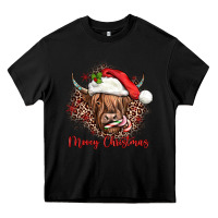 Black mooey christmas cow Heavy Core Tee - JahusDesignShop