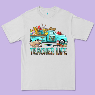 Teacher Life With Truck Premium Tee Designed By Bundleandbundleshop