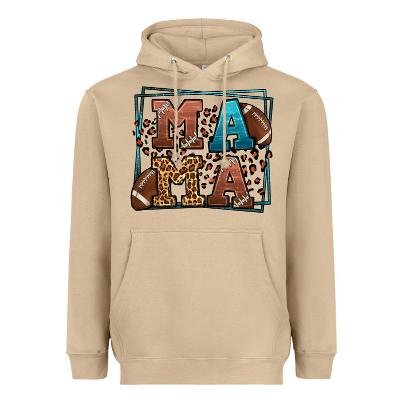 American Football Mama Mother's Day Heavyweight Hoodie by LillyAllenDesigns | Teevron