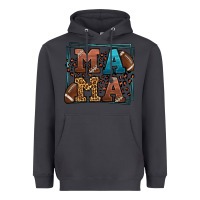 Smoke American Football Mama Mother's Day Heavyweight Hoodie - LillyAllenDesigns