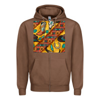 Chestnut western cowboy bull skull seamless pattern Zipper Hoodie - BundleAndBundleShop