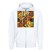 White western cowboy bull skull seamless pattern Zipper Hoodie - BundleAndBundleShop