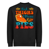 Black Thick Thighs&Pecan Pies Heavyweight Sweatshirt - FaDigitalArtStudio