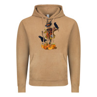 Vintage Camel Scarecrow with Pumpkin Vintage Hoodie - texasbilliewilder