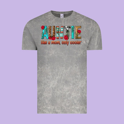 Auntie Like A Mom Only Cooler Vintage Tee Designed By Texasbilliewilder